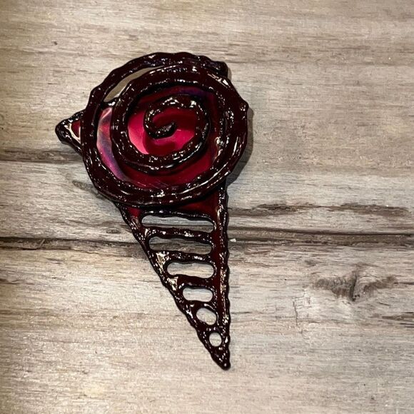 Original Brooch By David Wright Custom Made From ChromePlate NWT - Picture 1 of 6